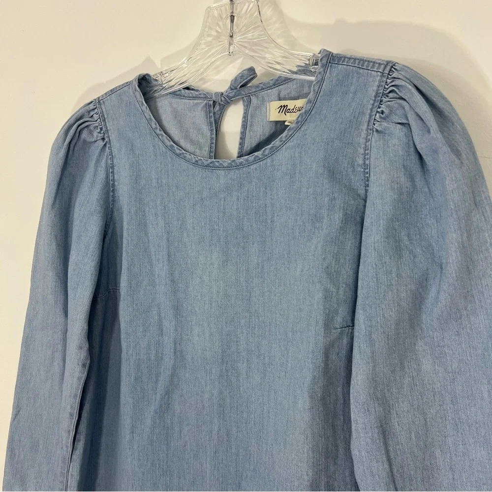 Madewell Denim Puff Sleeve Swing Shirt NEW Size XS